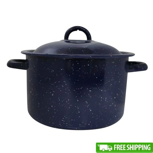 Enamel Stock Pot Soup Stews Cooking with Double Handles Oven