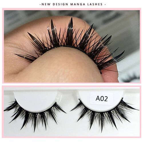 New Design Fashion False Eyelashes Cosplay Dramatic Spike We