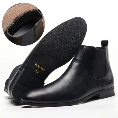 Size 7~13 Men Chelsea Boots Italian Style Ankle Boots soft l