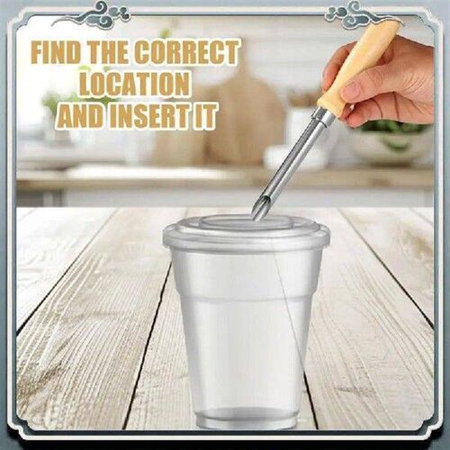Durable Cup Lid Hole Puncher For Straws, Plastic Lids,