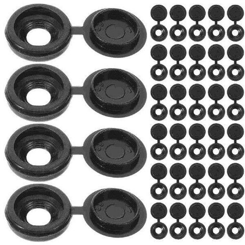 100 Pcs Hinges Self-tapping Screw Cap Hole Covers for