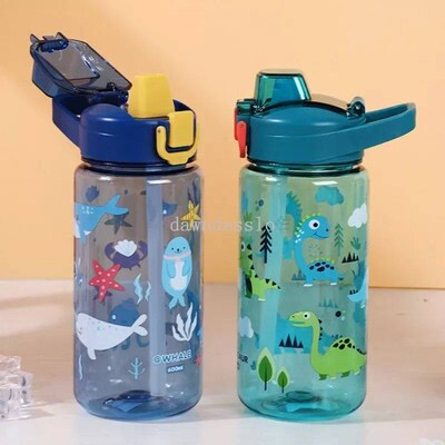 600Ml Kids Sippy Cup Water Bottles Creative Cartoon Feeding