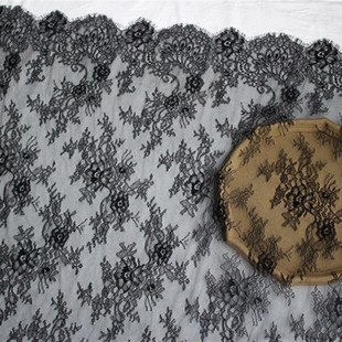 饰面料 diy服饰家居婚纱装 19色入 出口剪线睫毛蕾丝花边辅料布料