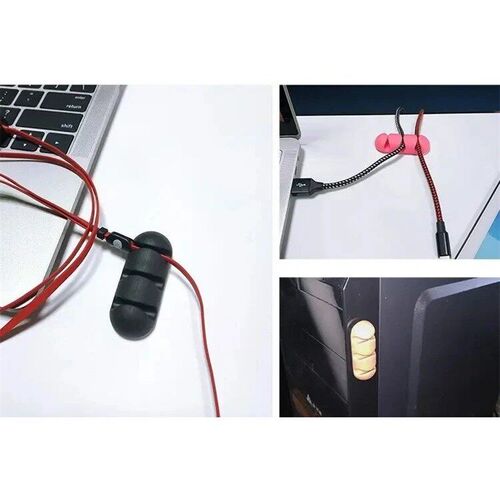 Cable Holder Clips Cable Cord Wire Organizer Silicone USB Ca