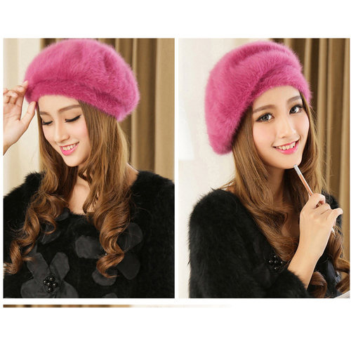 Korea Style Female Cute Fur Wholesale Sable Beret Qiu Dong F