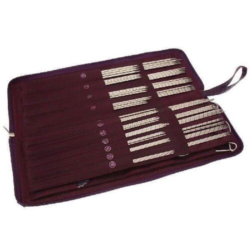 104pcs Stainless Steel Straight Knitting Needles Crochet