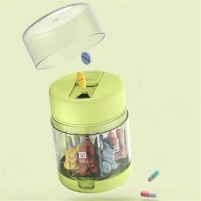 with Medicine Cutter Mini Pill Box high-capacity Moisture