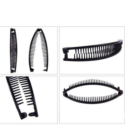 Solid Color Banana Ponytail Clip Women Hair Styling Claw Bar
