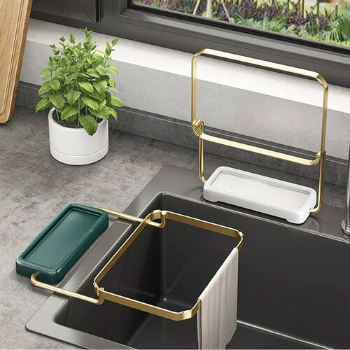 Sink Filter Rack Kitchen Foldable Sink Strainer Mesh Bag Sta