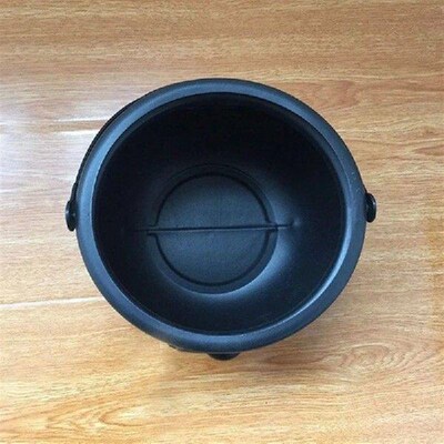 Festives Black Witch Cauldron Candy Pail Decoration Props