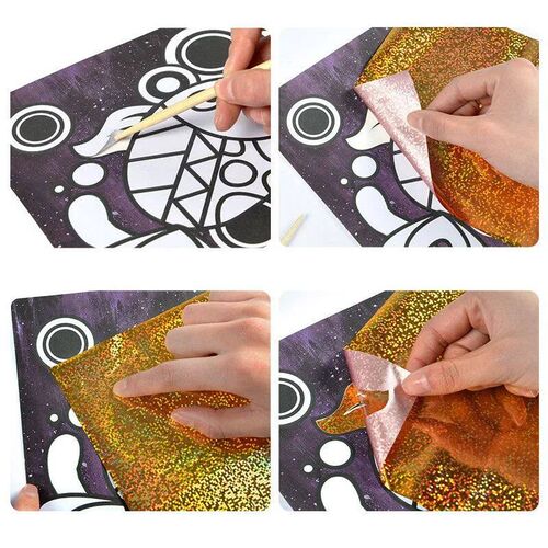 DIY Cartoon Magical Transfer Painting Crafts for Kids Arts a