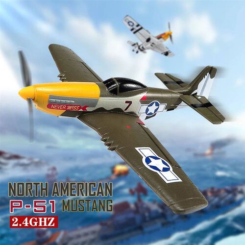 P51 Mustang Remote Control Fighter 4CH 6 Axis 410MM Wingspan