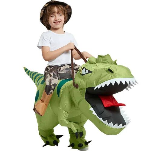Ride-on Inflatable Dinosaur Costume Suitable for Halloween P