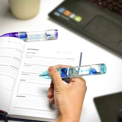Liquid Motion Timer Pen Fidget Pens Office Desk Toys彩色油笔