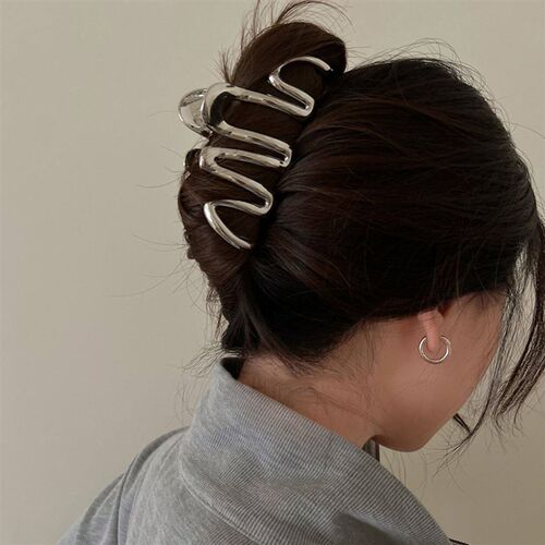 Retro Geometric Metal Style Line Hairpin Sweet Cool All-matc