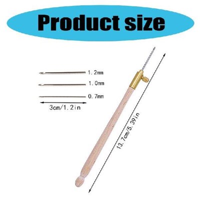 3Pcs Embroidery Hook Needle Set French Embroidery Beading