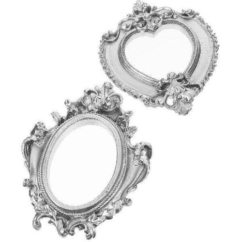 2 Pcs Mini Photo Frame Props Vintage Mini Frame Display