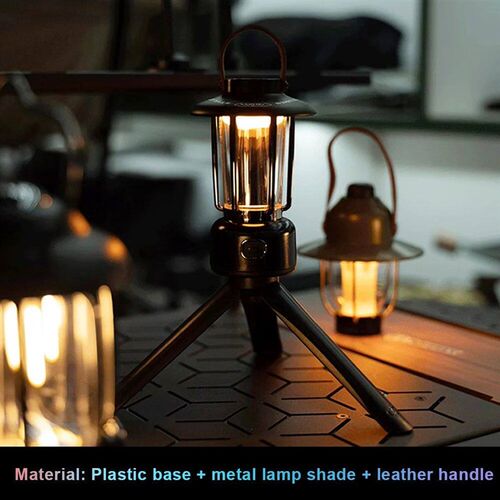 Portable Tent Lantern 2000mAh Camping Emergency Lamp USB Cha