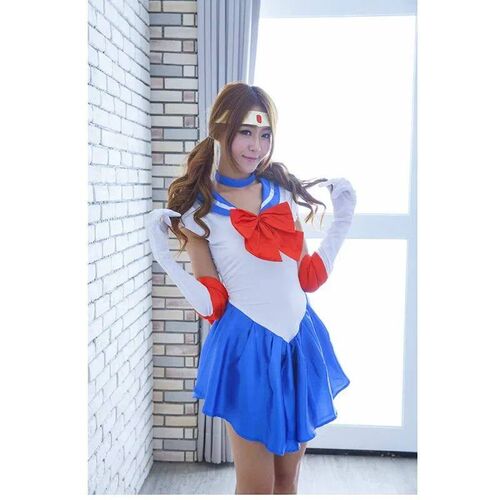 Sailor Cosplay Costume Moon Tsukino Usagi Uniform Dress