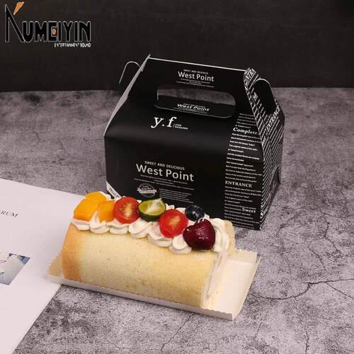 Baking cake roll packaging box portable pastry cake cheese