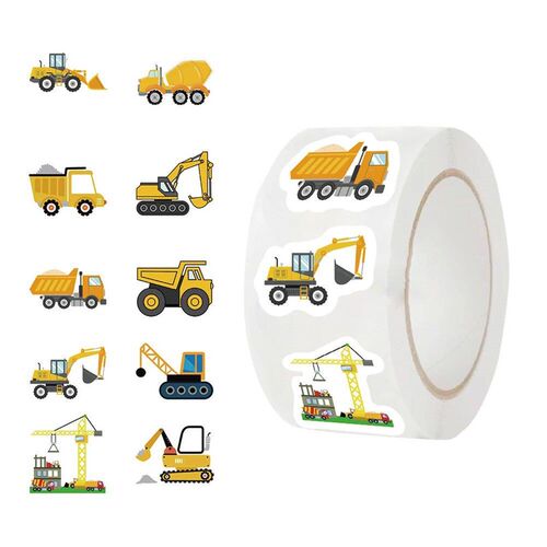 500Pcs Construction Vehicle er Roll For Kids Reward Encourag
