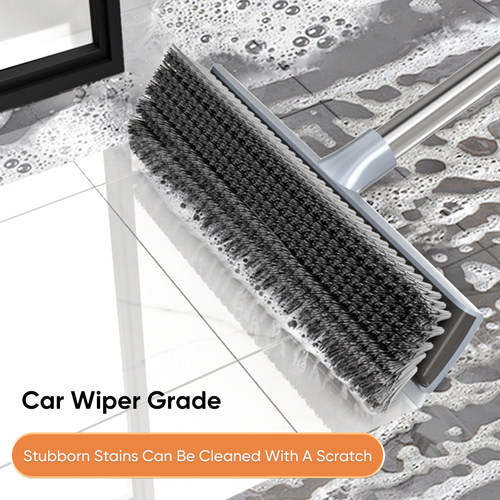 Floor Hair Broom Dust Scraper Pet Rubber Brush Carpet Cleane
