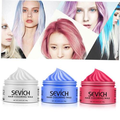 temporary hair color wax men diy mud One-time Molding Paste1