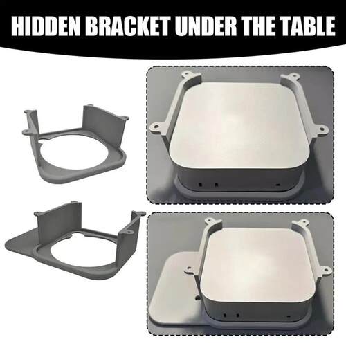 Space-saving Under Desk Stand for Mac Mini 2024 M4/M4 Pro Co