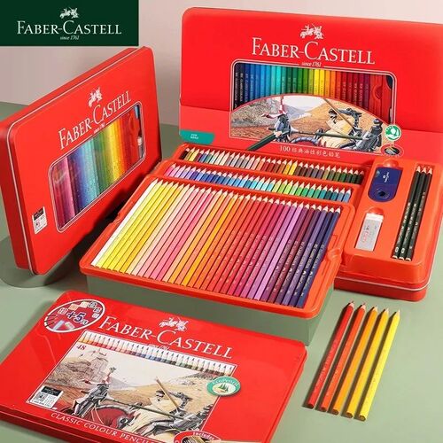 36/48/72/100 Faber Castell Oil Colored Pencils Professional