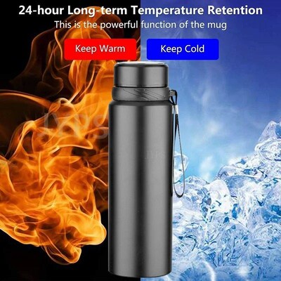1L Thermal Water Bottle Keep Cold and Hot Water Bottle Therm