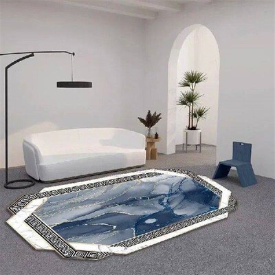 Diamond Velvet Living Room Carpet Irregular   Sofa