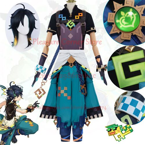XS-XL IN STOCK Genshin Impact Kinich Cosplay Costume Full