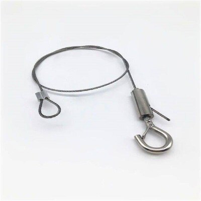 2 Pcs Suspension Cable Kit Hook Hanging Basket Planter Wire