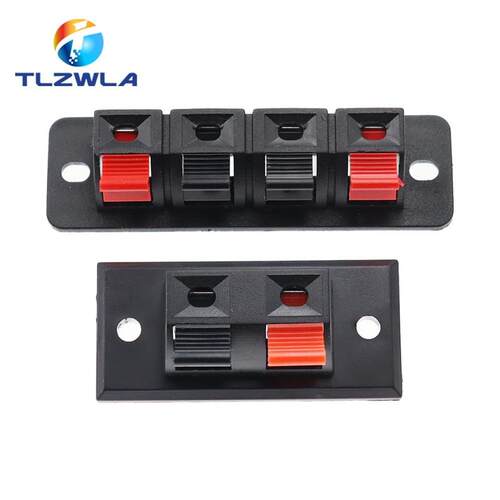 5PCS Plastic 2/4 Positions Connector Terminal Push In Jack S