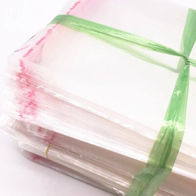100pcs 5x7,6x9,7x11,8x13,9x16,10x18cm Resealable Poly Bag Tr