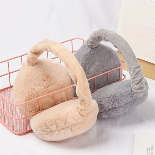 Soft Plush Ear Warmer Winter Warm Earmuffs for Women Men Fas