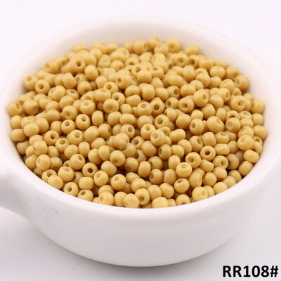 2mm 3mm 4mm Uniform Glass Seedbeads 11/0 8/0 6/0 Wear Resist