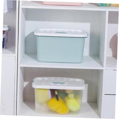 Storage box plastic box transparent dormitory organize boxes