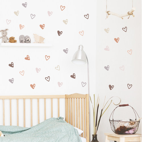 36pcs Heart Shape rendy Boho Style Wall ers Bohemian Wall De