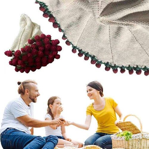 Flower Blanket Hand-Woven DIY Material Kit Flower Blanket &