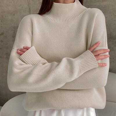 woman wool for Sweaters Women Sweater Turtleneck Soft Knit