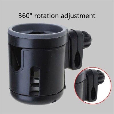Stroller Cup Holder for 2 Cups Universal Bottle Holder for