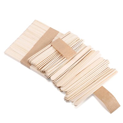 50-150 Pcs Ice Cream Popsicle Sticks Wooden Stirring Stick