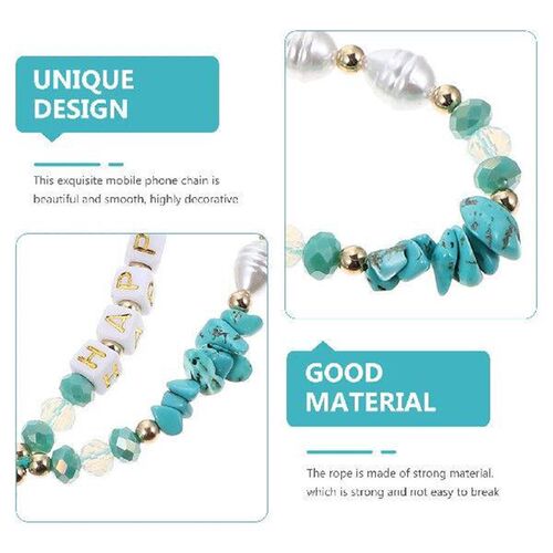 Gravel Charm Ropes Chain Decor Hanging DIY Lanyard ID -lost