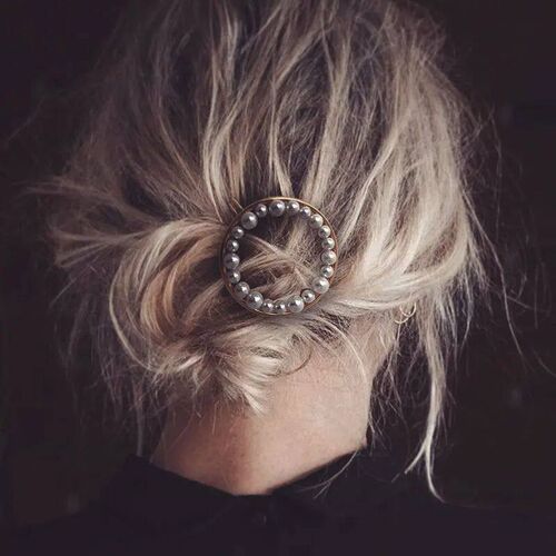 New Arrival Round Hairpin for Women Fashion Hair Wedding Pea