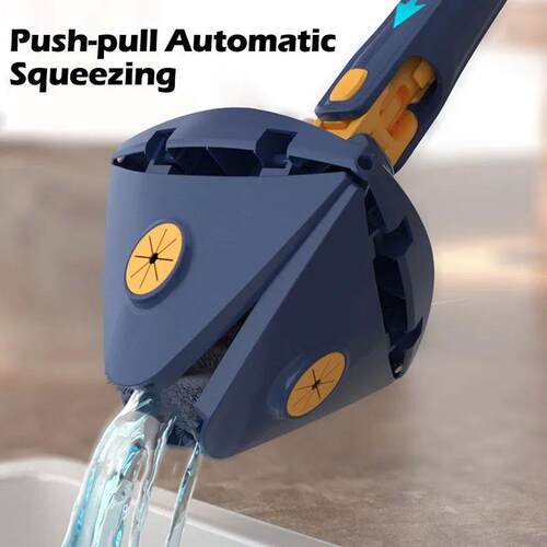NEW Extended Triangle Mop 360 Twist Squeeze Wringing XType W