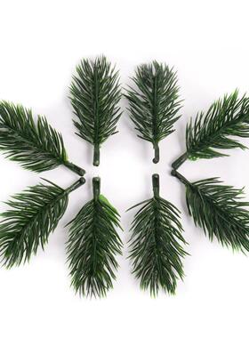 100Pcs Christmas ree Ornament Mini Artificial Pine Needles G