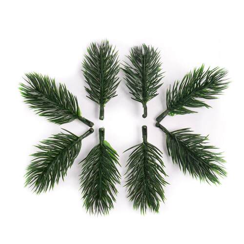 100Pcs Christmas ree Ornament Mini Artificial Pine Needles G