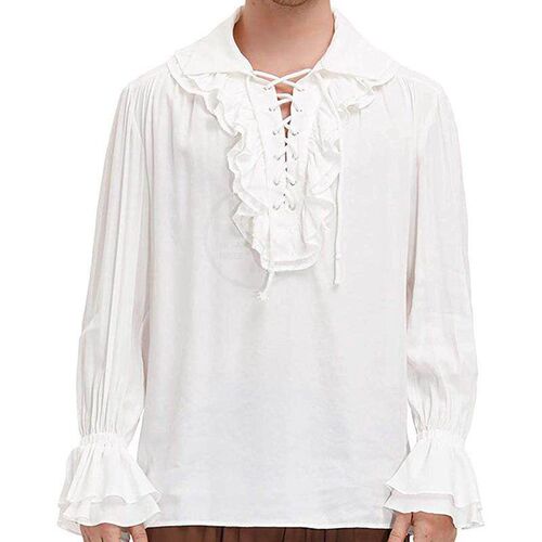 。Mens Ruffle Renaissance CLOTHES SHIRT medieval Steampunk