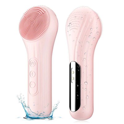 Sonc Waterproof Facal Cleansng Brush Rechargeable Scrubber E
